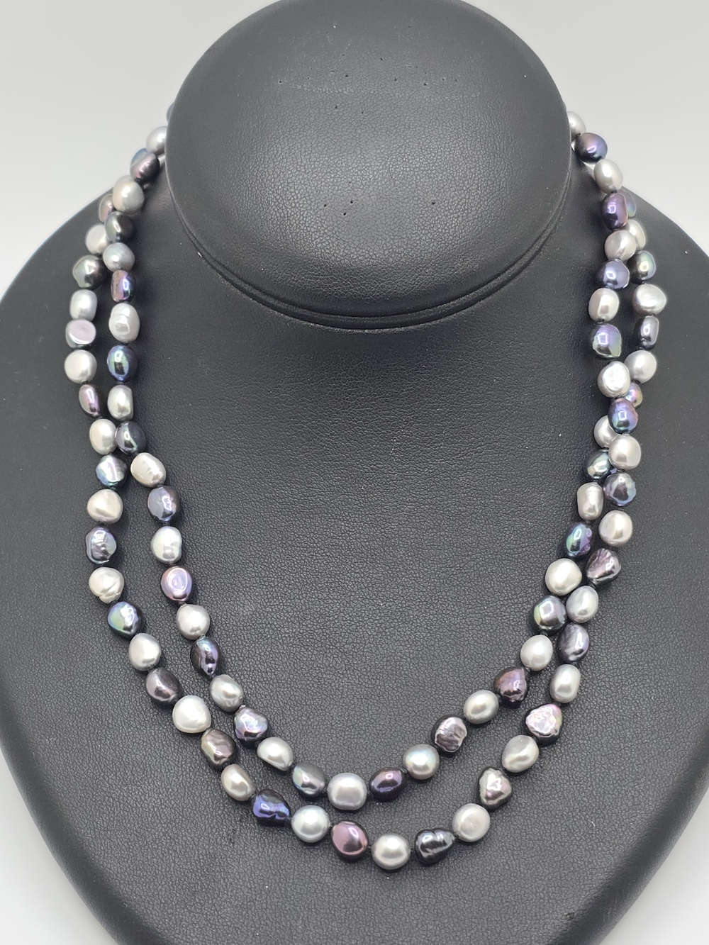 Honora Freshwater Pearl Necklace 34" Multicolor Baroque Sterling Silver 925
